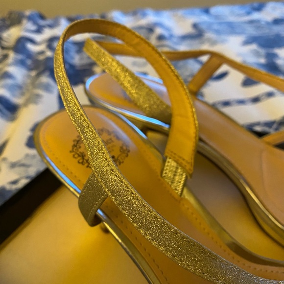 I. Miller Silver Sparkly Slingback Heels - Picture 8 of 13